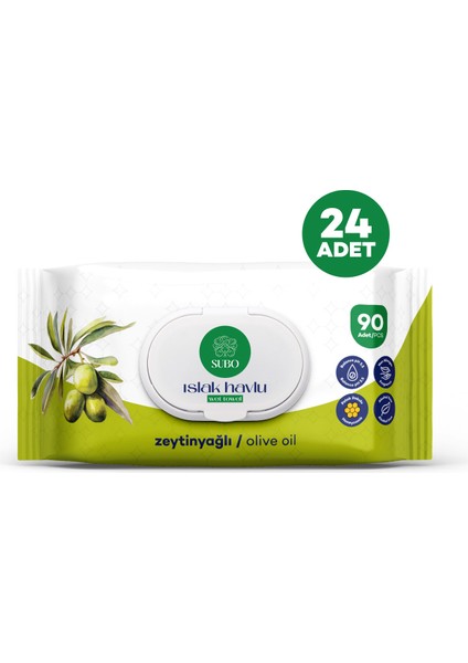 ISLAK HAVLU 90 'LI ZEYTİNYAĞLI 24X90