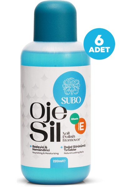 ASETON BESLEYİCİ & NEMLENDİRİCİ 6X220 ml