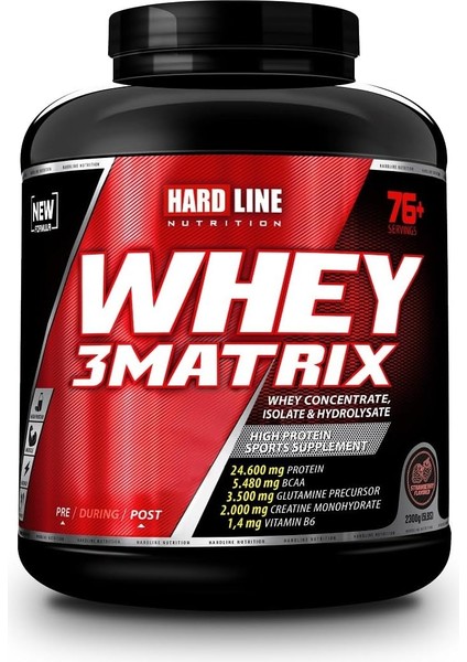 Hardline Whey 3matrix 2300 gr Çilek modelleri