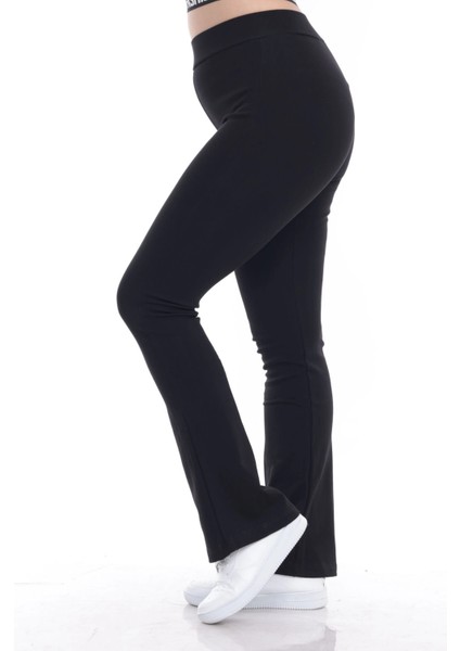 Kadın Beli Lastikli Toparlayıcı Ispanyol Paça Tayt fırsatları