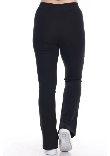 Kadın Beli Lastikli Toparlayıcı Ispanyol Paça Tayt indirimleri