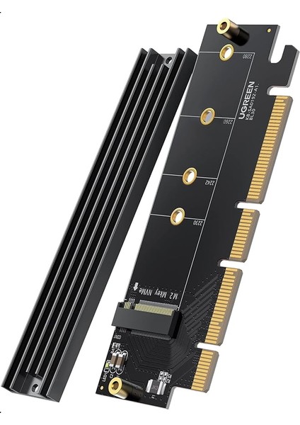 Pcıe 4.0 X4 X8 X16 Uyumlu 64GBPS Nvme M.2 SSD Dönüştürücü Adaptör
