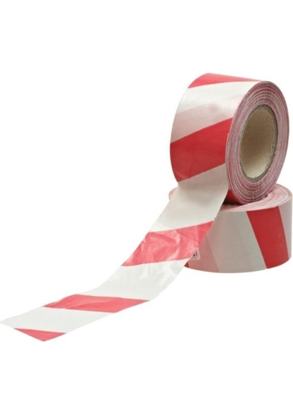Şeridi (Tek Taraflı) 500MT Kırmızı/beyaz