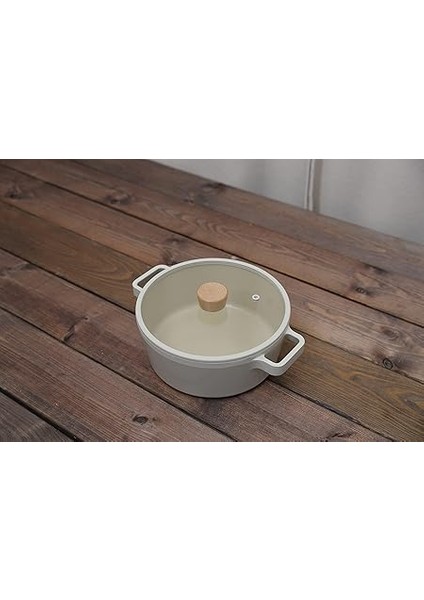 Fika Cam Kapaklı Alüminyum Döküm Derin Tencere 26 cm fiyatları