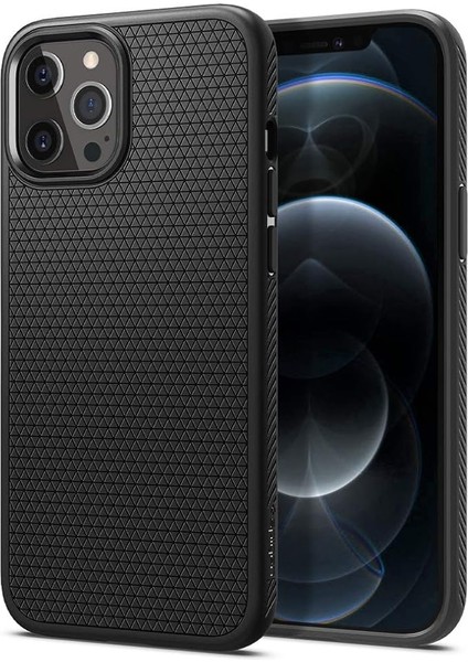 iPhone 12 Pro Max ile Uyumlu Kılıf Liquid Air Matte Black - ACS01617