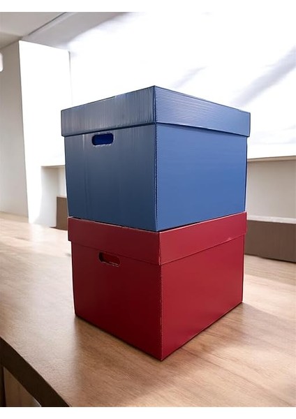 Kutusu 2 Adet Dekoratif Depolama Kutusu Oyuncak Kutusu Arşiv Depolama Organizer 2 Renk Kutu (Mavi-Kırmızı) modelleri