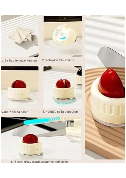 Pratik Bıçak Bileme Aparatı, Masa ve Düz Yüzeylere Sabitlenebilir, Ergonomik Tasarım, Keskin Bıçaklar Için Hızlı ve Güvenli Kullanım fiyatları