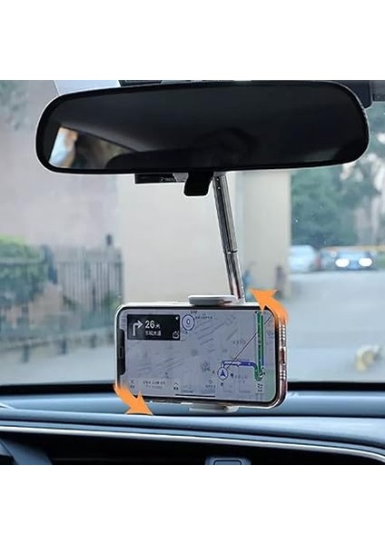 Ayarlanabilir Araç Dikiz Aynası Telefon Tutucu Gps Takip Standı Universal 6-10CM Telefon Tutucu fırsatları