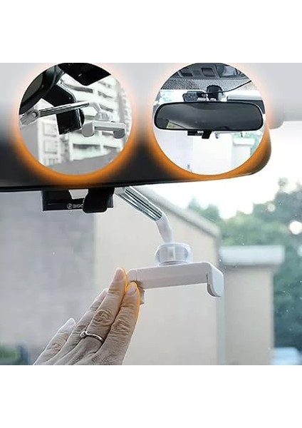 Ayarlanabilir Araç Dikiz Aynası Telefon Tutucu Gps Takip Standı Universal 6-10CM Telefon Tutucu indirimleri