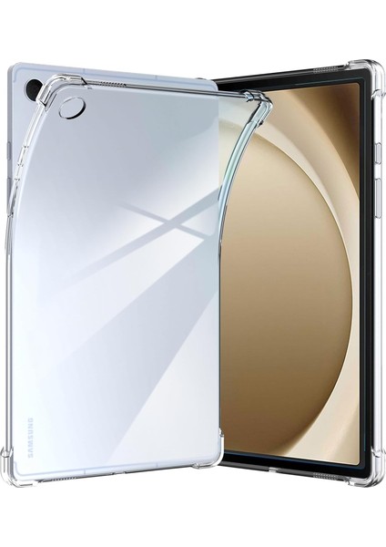 Samsung Galaxy Tab A9 8.7 Inç Tablet Kılıfı Anti Shock Kenarlı Darbe Önler Silikon Şeffaf Köşe Korumalı modelleri