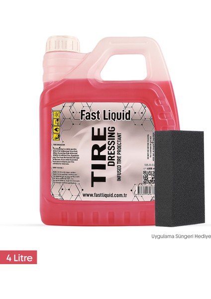 Lastik Parlatıcı Ekonomik Boy | Tire Dressing 4 Litre