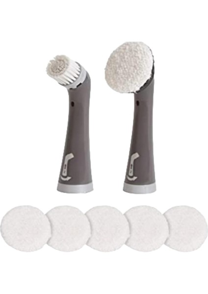Reveal Power Scrubber Takmak Için, Yumuşak Kıllar ve 6 Mikrofiber Pedli Başlık, Kablosuz Elektrikli Pille Çalışan Ovma Fırçası Için,