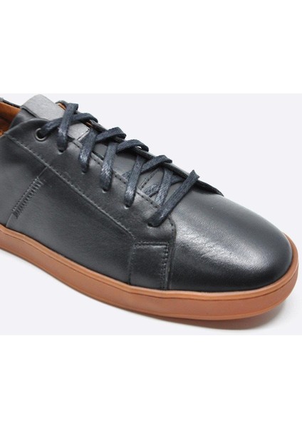 Hakiki Deri Siyah Sneaker Spor Erkek Ayakkabı 9882 100