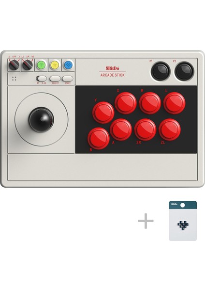 8bitdo Switch ve Windows Için Bluetooth Arcade Stick - Switch [