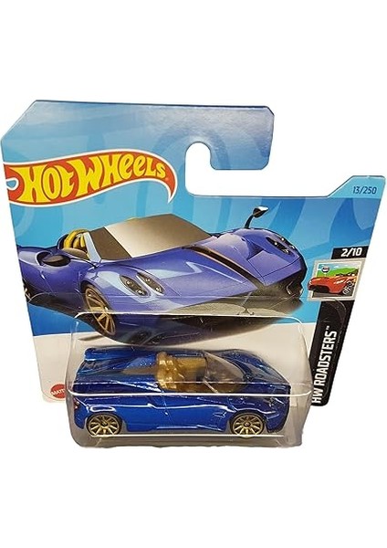 Wheels - ´17 Pagani Huayra Roadster - Hw Roadsters 2/10 - HKK08 - Short Card - Koyu Mavi - Mattel 2023 fiyatları