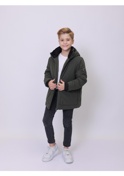 WATKINSBOY ÇOCUK MONT Kapüşonlu Reflektör Detaylı Erkek Çocuk Mont modelleri