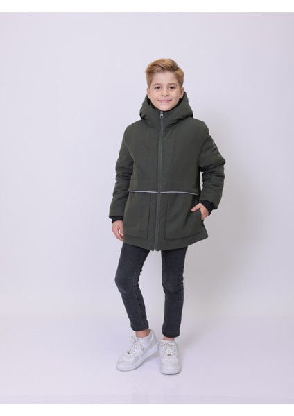 WATKINSBOY ÇOCUK MONT Kapüşonlu Reflektör Detaylı Erkek Çocuk Mont indirimleri