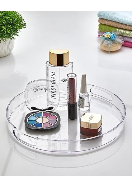 Şık Kristal Kek Fanusu Tutma Saplı 27 cm | Ikramlık Sunumluk (Yuvarlak) fırsatları