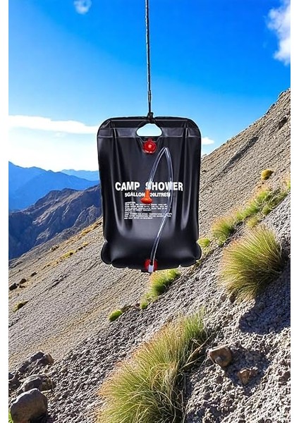 Litre Isınabilir Kamp Duş Torbası – Güneş Işığıyla Su Isıtmalı Taşınabilir Duş indirimleri