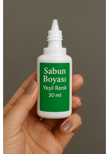 1 adet Sabun Boyası veya Renklendirici - Yeşil - 30 ml