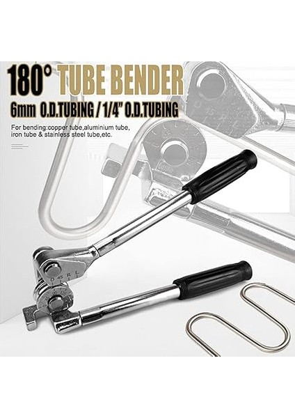 Boru Bükücü Boru Bükücü Aracı, 180 Derece 6mm Tüp Bükücü Tüp Bükme Aleti Bakır Için Alüminyum Bakır Boru Bükücü Açık Ölçekli Alüminyum Ince Paslanmaz Çelik Borular indirimleri