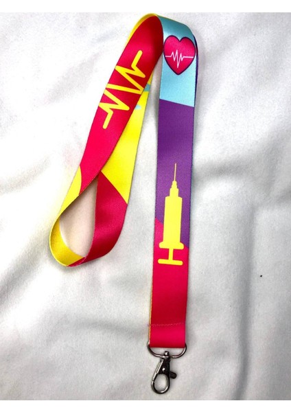 Neon Renklerde Sağlıkçı Boyun Askısı