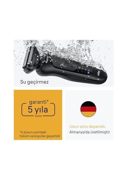 Braun Series 5 Elektrikli Tıraş Makinesi, Islak ve Kuru, Hassas Düzeltici Başlık, 52-N1200S fiyatları