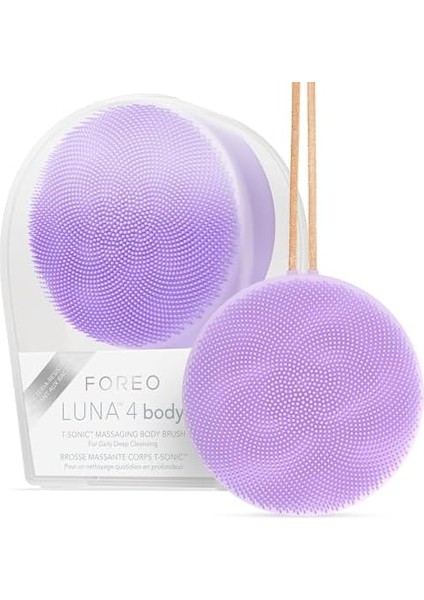 Foreo Luna 4 Vücut - Vücut Fırçası - Tüm Vücut Cilt Bakımı - Peeling Vücut Temizleyici - Losyon Aktivitelerinin Emilimini Artırır - Premium Lenfatik Drenaj Cilt Bakım Aleti - Su Geçirmez -Usb Şarj modelleri