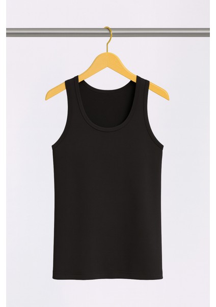 Erkek %50 Pamuk-%50 Modal Klasik Siyah 3'lü Atlet W2İK1L1KK2E.3LU fiyatları