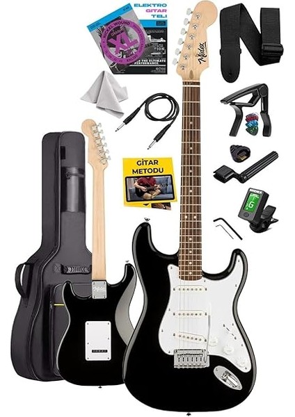 RPH-30WB Gül Klavye Strat Kasa Sss Elektro Gitar Seti fiyatları