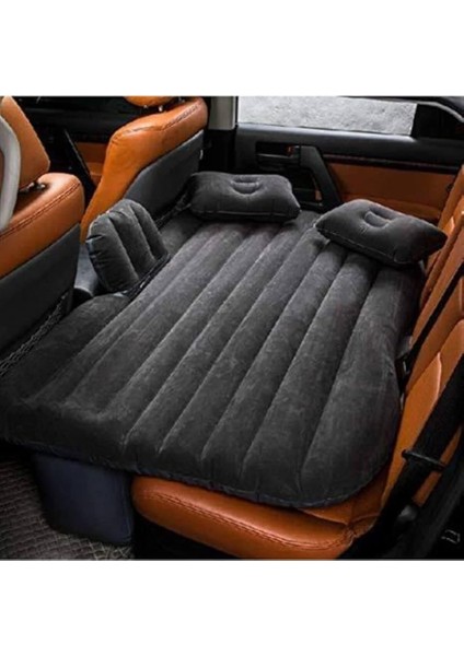 Tasarım Şişme Araba Koltuk Yatağı Siyah - Otomobil Arka Koltuk Için Şişme Yatak Şişme Araç Yatağı