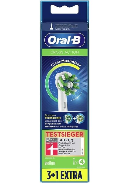 Oral-B Cross Action 3+1 Cleanmaximizer Teknolojili Yedek Fırça Başlığı fiyatları