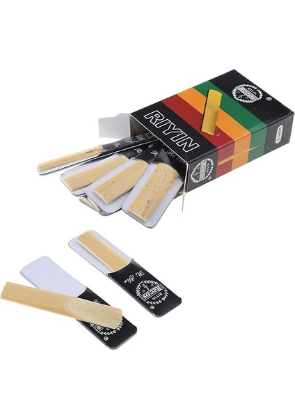 10 Adet Bb Tone Klarnet Kamış 1.5/2.0/2.5/3.0/3.5/4.0 Güçlü Geleneksel Sazlık Ince Kamış Ucu ve Dosyasız Kesim