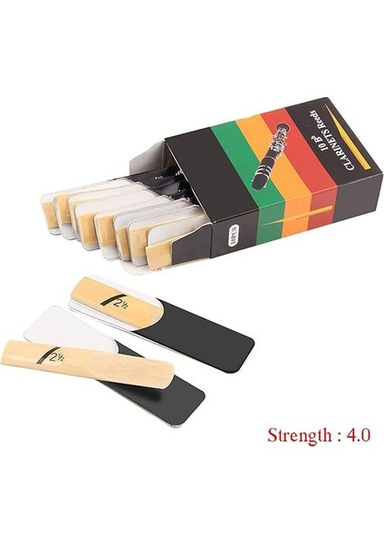 10 Adet Bb Tone Klarnet Kamış 1.5/2.0/2.5/3.0/3.5/4.0 Güçlü Geleneksel Sazlık Ince Kamış Ucu ve Dosyasız Kesim modelleri