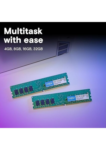 Ram CT8G4DFRA32A 8gb Ddr4 3200 Mhz CL22 Masaüstü Bellek fırsatları