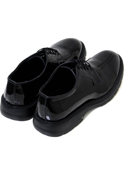 Eva Model Rugan Siyah Ayakkabı modelleri