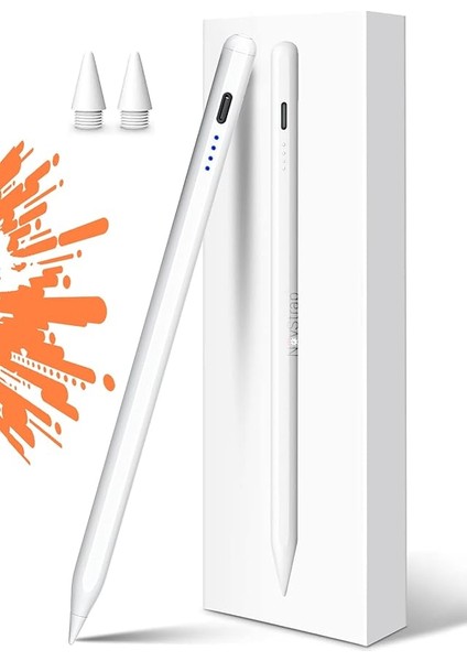 iPad ile Uyumlu Stylus Kalem Tablet Kalemi,ipad Pro 11/13 Inç M4,ipad Air 11/13 Inç M2,ipad 11/10/9/8/7 10.2,ipad Air 5/4 10.9,ipad Pro 12.9,ipad Mini 6/5 Için Eğim Sensörlü Avuç Içi Reddi