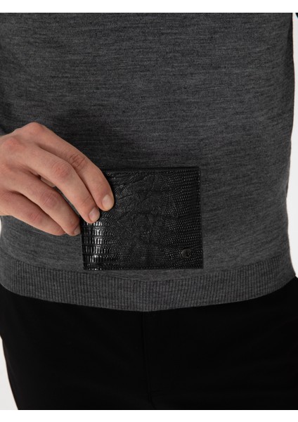 Erkek Siyah %100 Deri Cüzdan 50316538-VR046