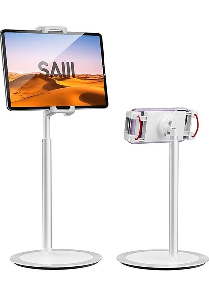 Saiji S3E 360° Ayarlanabilir Tablet ve Telefon Tutucu Stand Gri