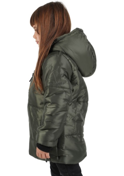 İçi Kürklü Su ve Rüzgar Geçirmez Kapüşonlu Kız Çocuk Mont fırsatları