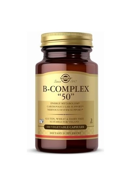Solgar Vitamin B-Complex '50' 100 Kapsül fiyatları