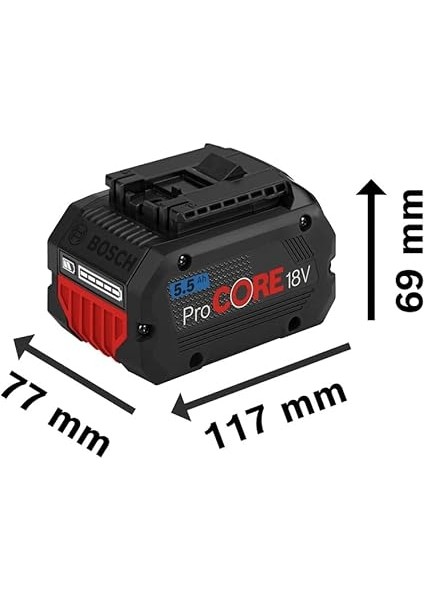 Professional Procore 18 Volt 5,5 Ah Li-Ion Akü modelleri