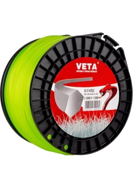 Pro Misina, 3.3mm Kalınlık, 138M Uzunluk, 6 Köşeli, Sarı