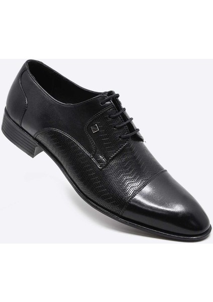 Hakiki Deri Siyah Enjeksyion Taban Klasik Erkek Ayakkabı 9802 100