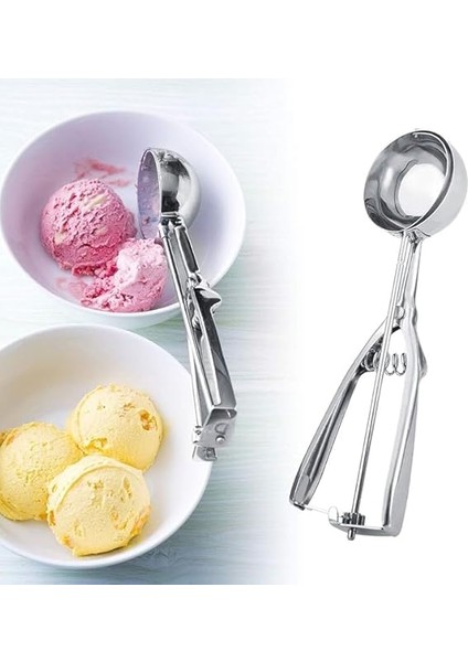 Paslanmaz Çelik Dondurma & Kurabiye Porsiyonlama Kaşığı fiyatları