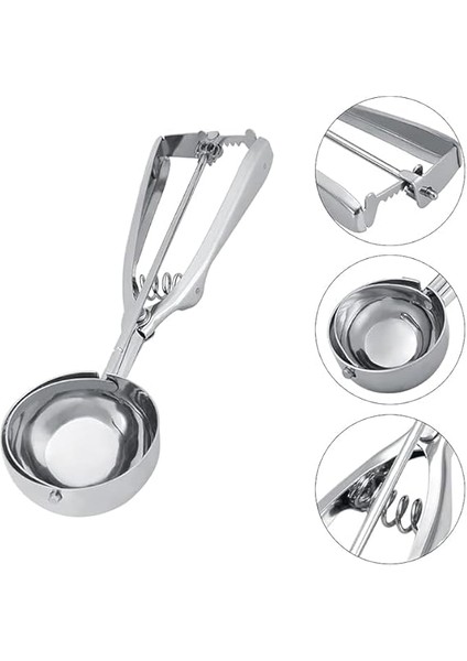 Paslanmaz Çelik Dondurma & Kurabiye Porsiyonlama Kaşığı fırsatları