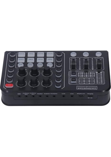 Kablosuz Canlı Ses Kartı Profesyonel Canlı Ses Kartı, Dsp Chıp, Kablosuz Çift Kanallı Ios Cep Telefonları Için Çok Fonksiyonlu Ses Kurulu