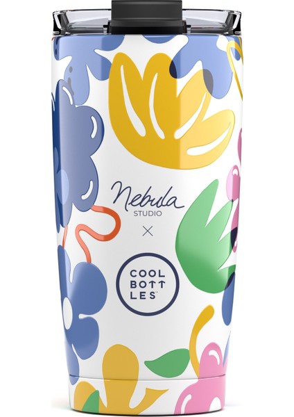 Nebula Floral Madness 550 ml Çelik Suluk – Renkli, Isı Korumalı fiyatları