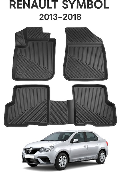 Renault Symbol 2013-2018 Uyumlu 3D Oto Paspas Premium fırsatları