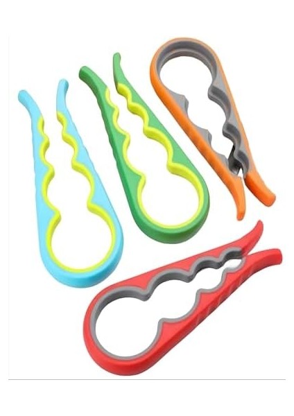 High-Tech 2 Adet Asorti Kavanoz Konserve Açacağı Şişe Açıcı – Kaymaz Saplı Ergonomik Kapak Açma Aleti, 4 Farklı Boy Uyumlu – Pratik Mutfak Gereci, Kullanım, Yaşlılar Için Uygun modelleri